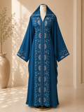 Luxury Embellished Closed Abaya with Matching Hijab | JABIHNOOR